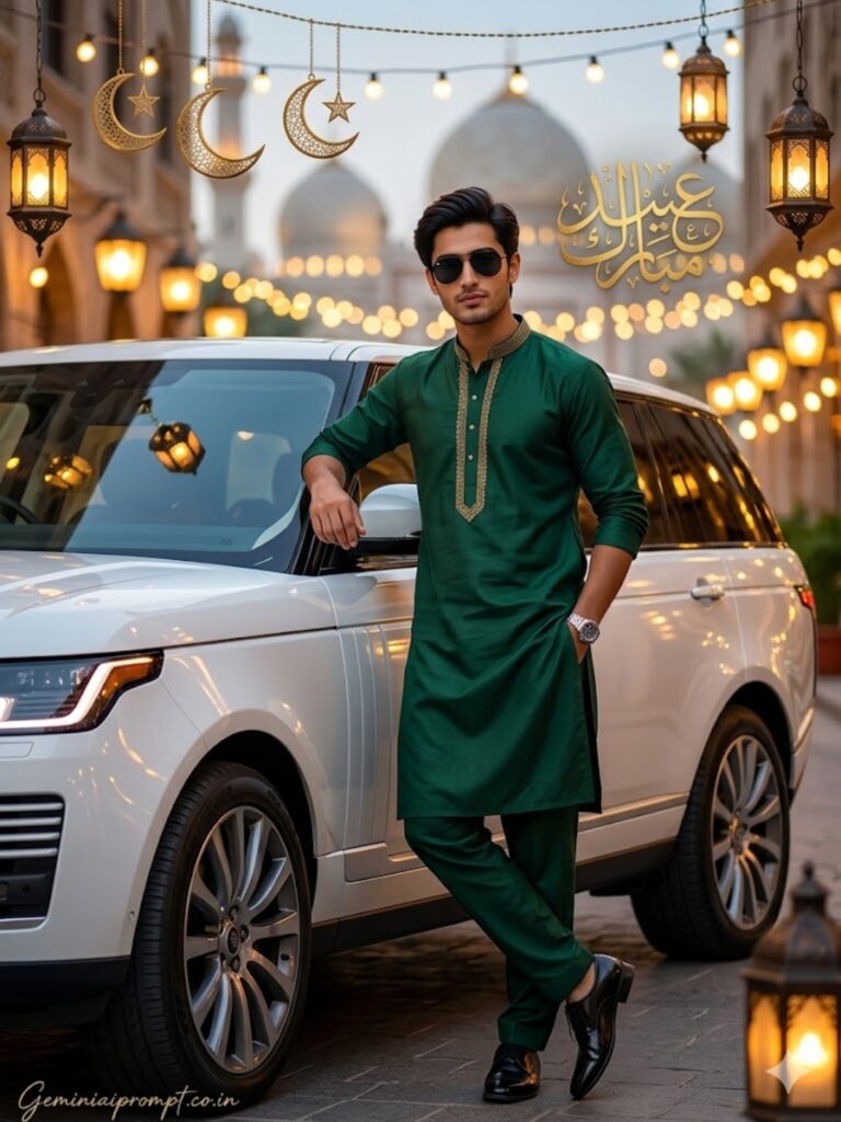 Prompt 1: Eid Mubarak Gemini AI Photo Prompts Range Rover