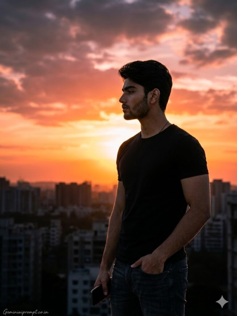 Rooftop – Sunset Silhouette