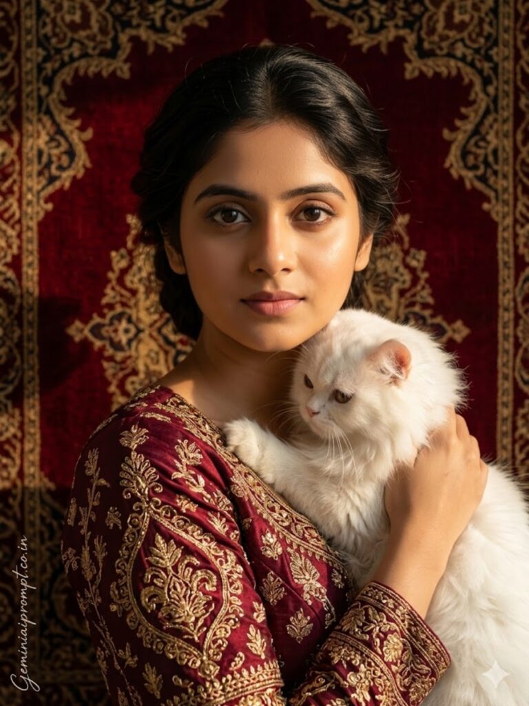 Persian Princess Velvet Portrait