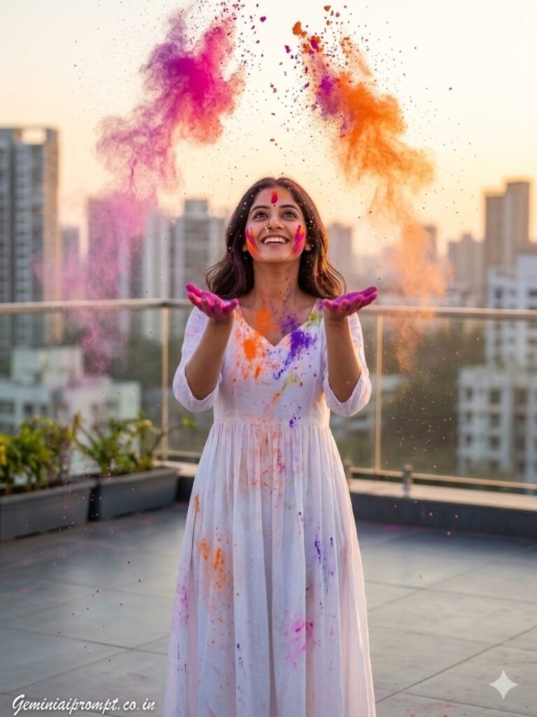 Rooftop Color Party Girl
