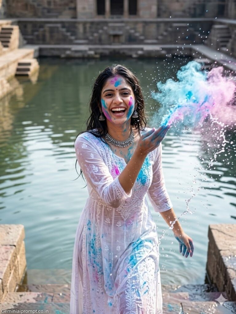 Stepwell Water Splash