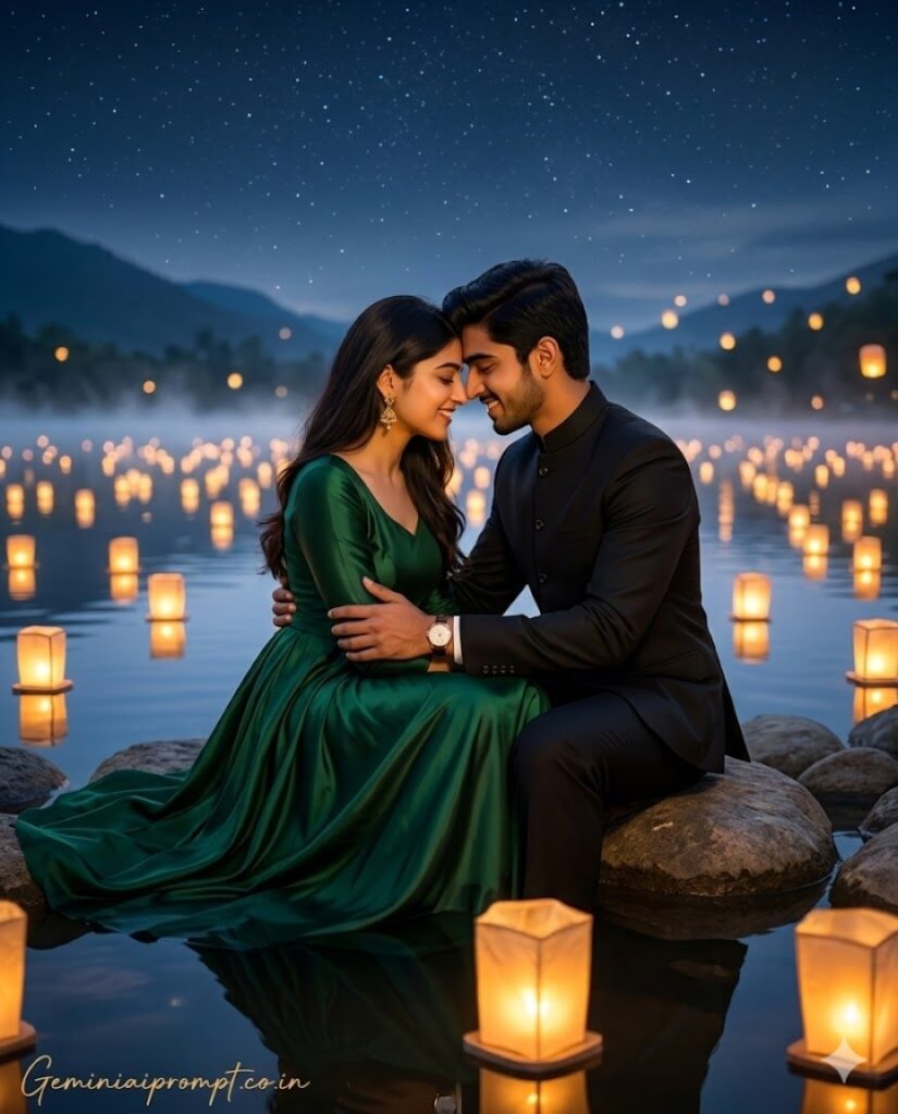 The Lakeside Lanterns Night Portrait