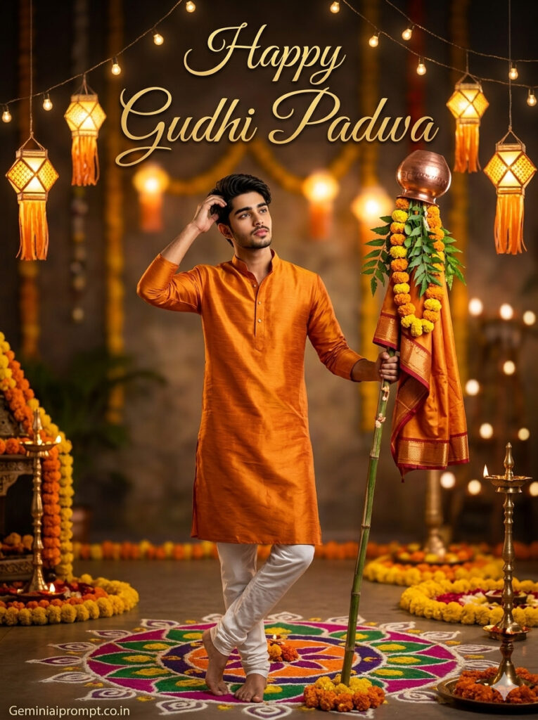 Gudhi Padwa Festival Poster Prompt