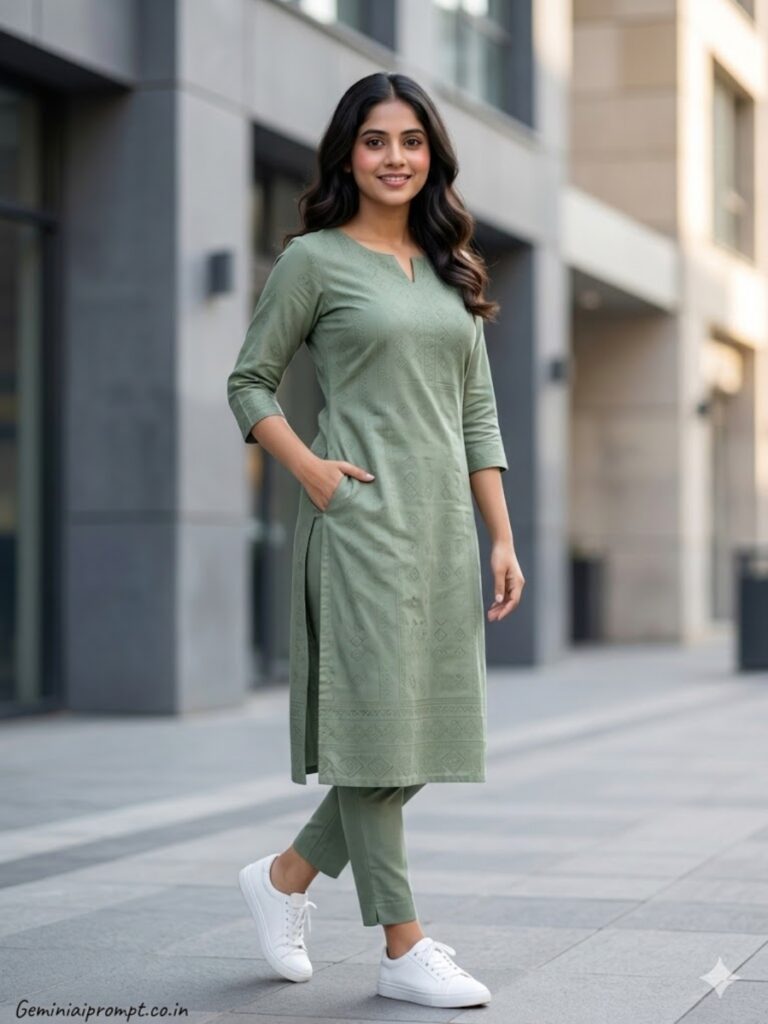 Gemini AI Prompts for Indian Girls Kurtis Urban Street Style
