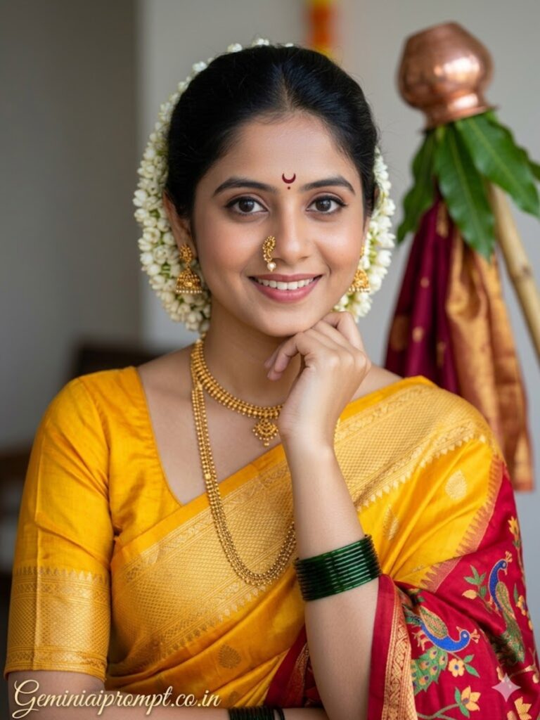 Traditional Festival Smile Close Portrait