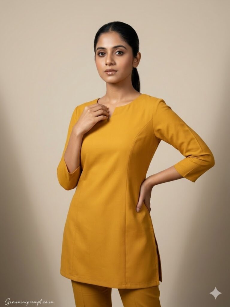 Gemini AI Prompts for Indian Girls Kurtis Studio Editorial