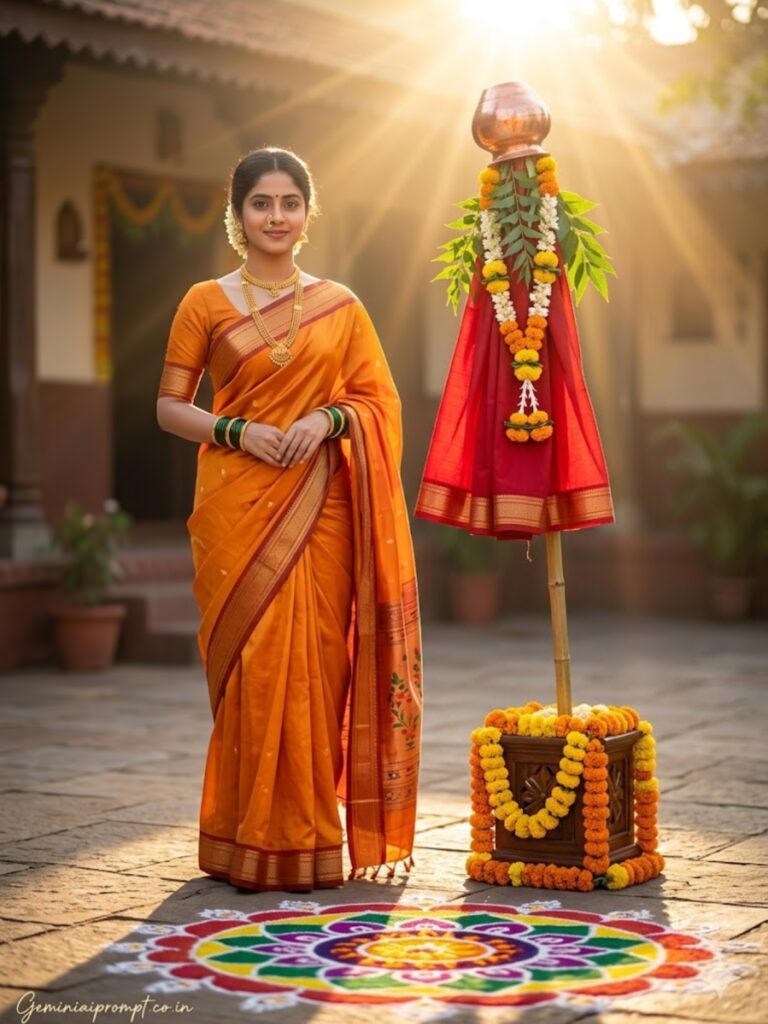 Saffron Backlit Halo Portrait