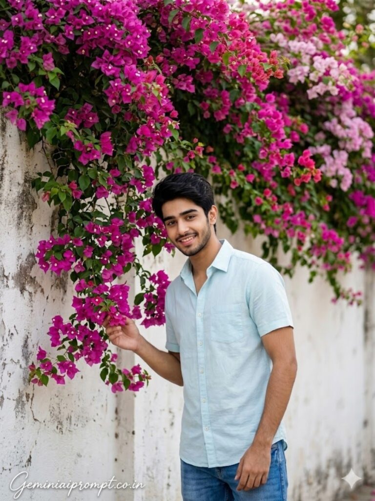 Bougainvillea Wall Instagram Portrait