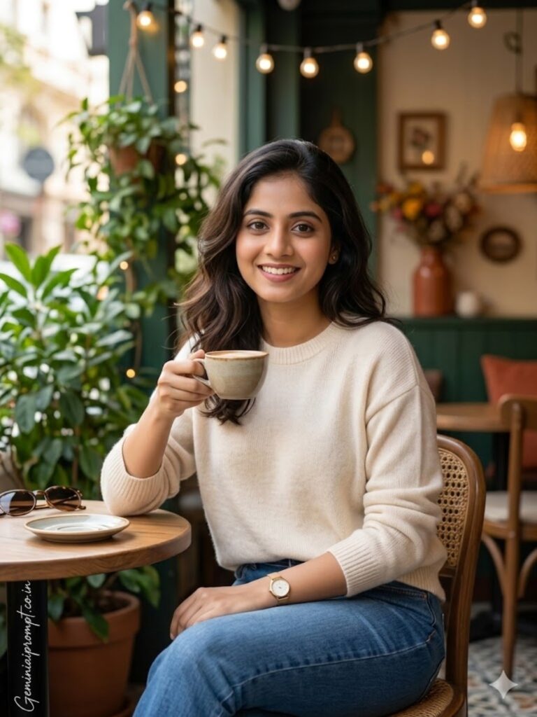 Coffee Date Lifestyle Portrait
