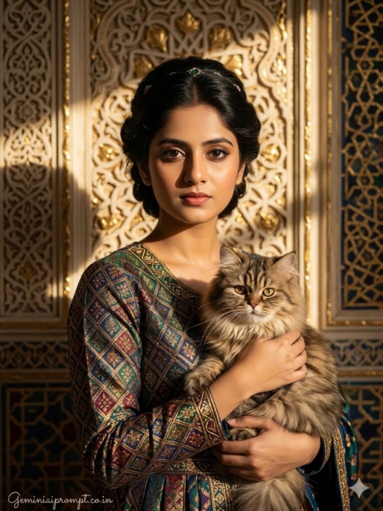 Persian Golden Palace Portrait