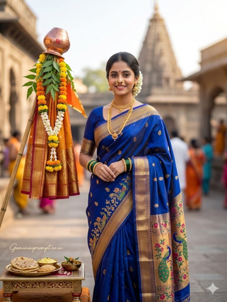 Royal Blue Shikhara Background Portrait