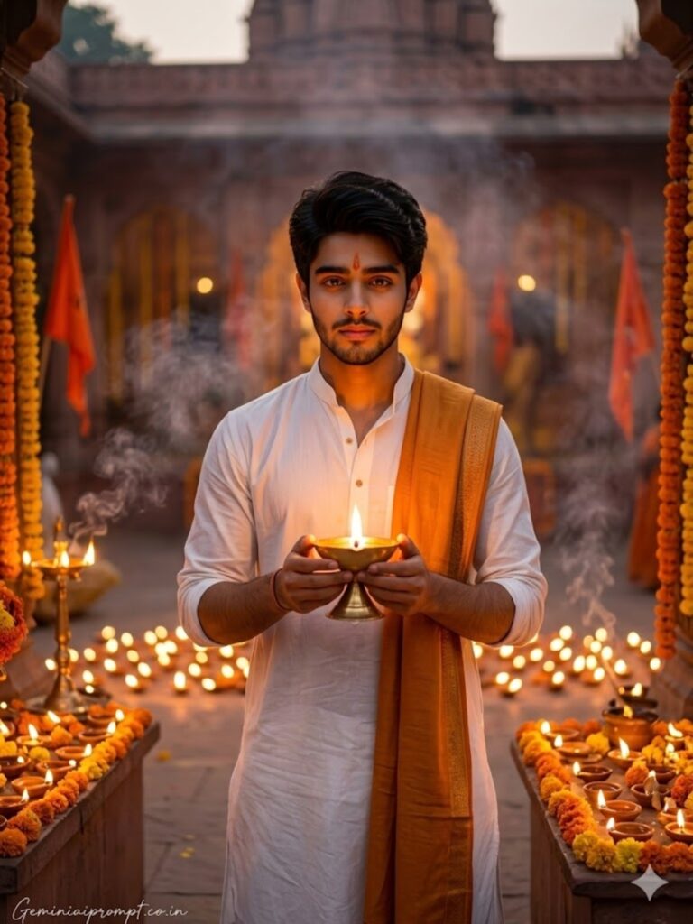 Evening Aarti Glow
