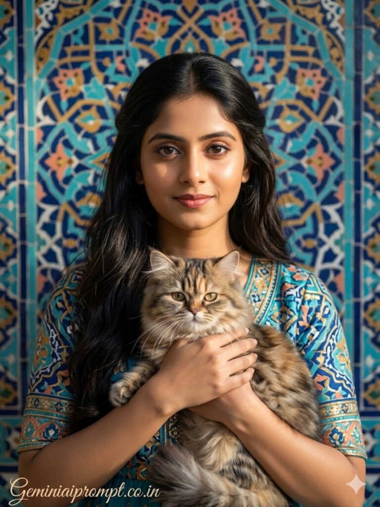 Persian Mosaic Art Portrait