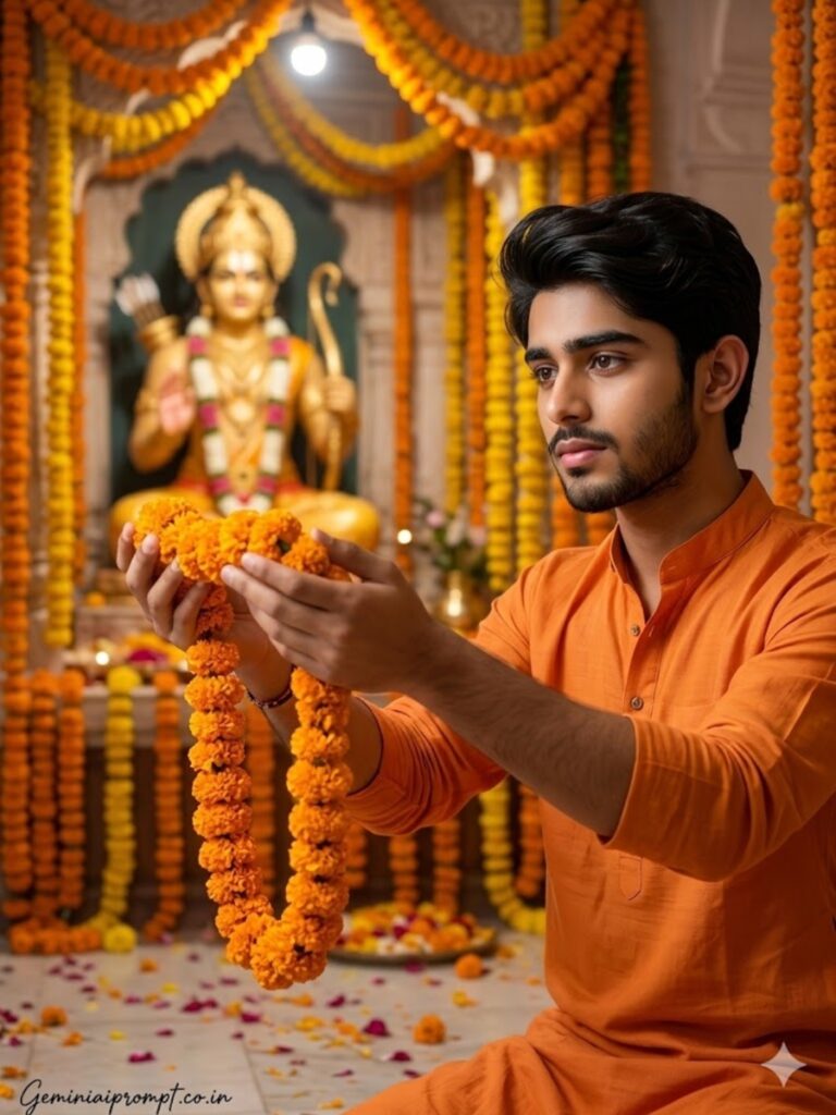 Marigold Garland Offering
