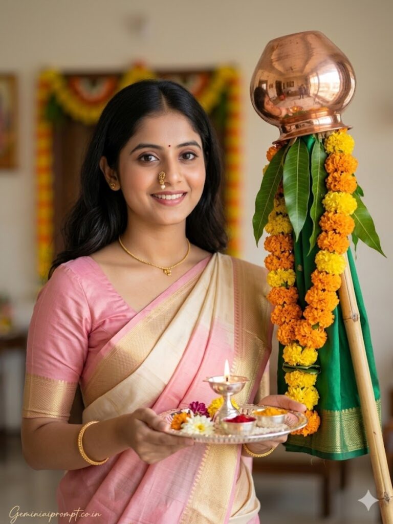 Light Pink Saree Minimalist Look