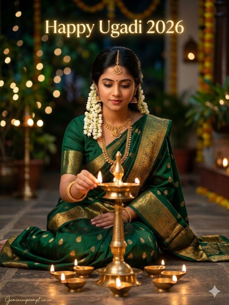 Prompt 7: Ugadi Festival Prompts For Girls Ugadi Evening Lamp Lighting Ceremony