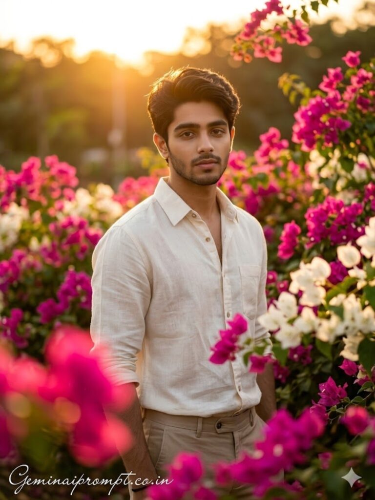 Bougainvillea Golden Hour Portrait