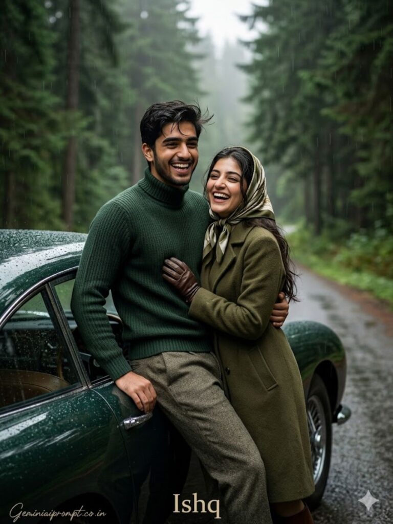 Prompt 3: Aston Martin Forest – Old Money Romance