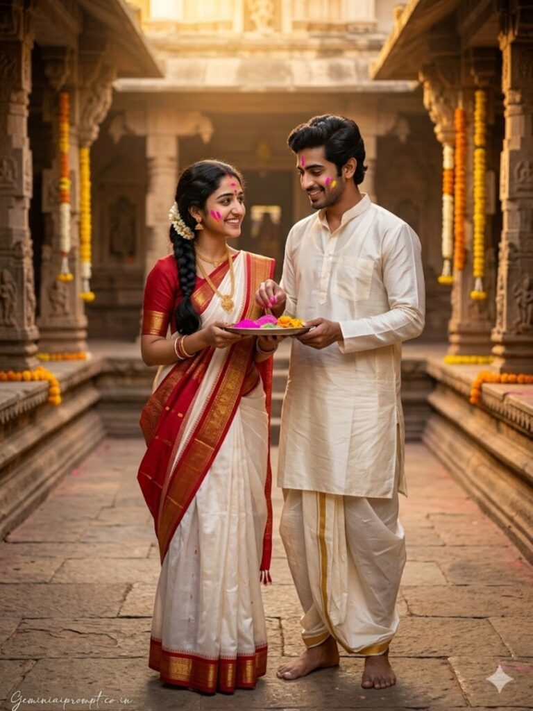 Prompt 3: Traditional Temple Puja