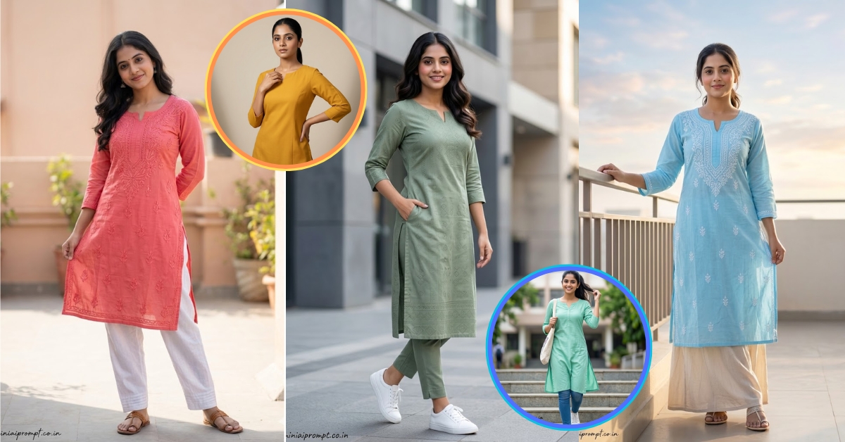 Gemini AI Prompts for Indian Girls Kurtis
