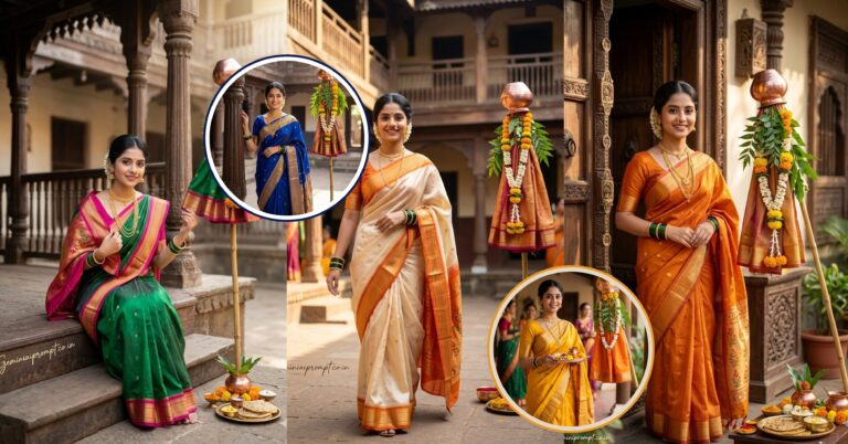 7 Incredible Gemini Prompts For Gudi Padwa Wada Photoshoot