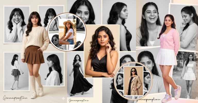 Girl Collage Gemini AI Photo Prompts