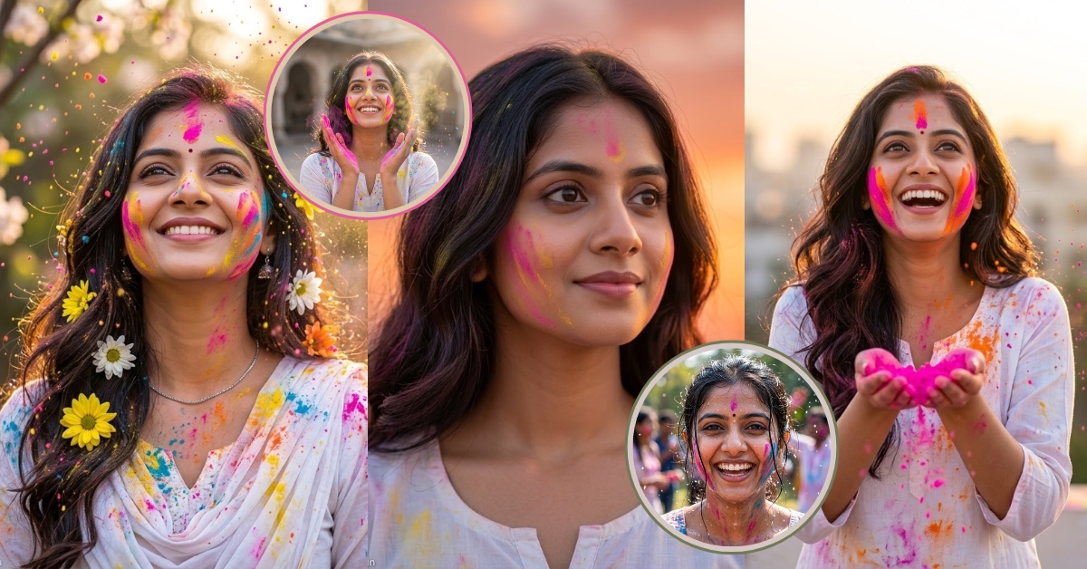 Cute Holi DP For Girls: 5 Adorable Looks for 2026