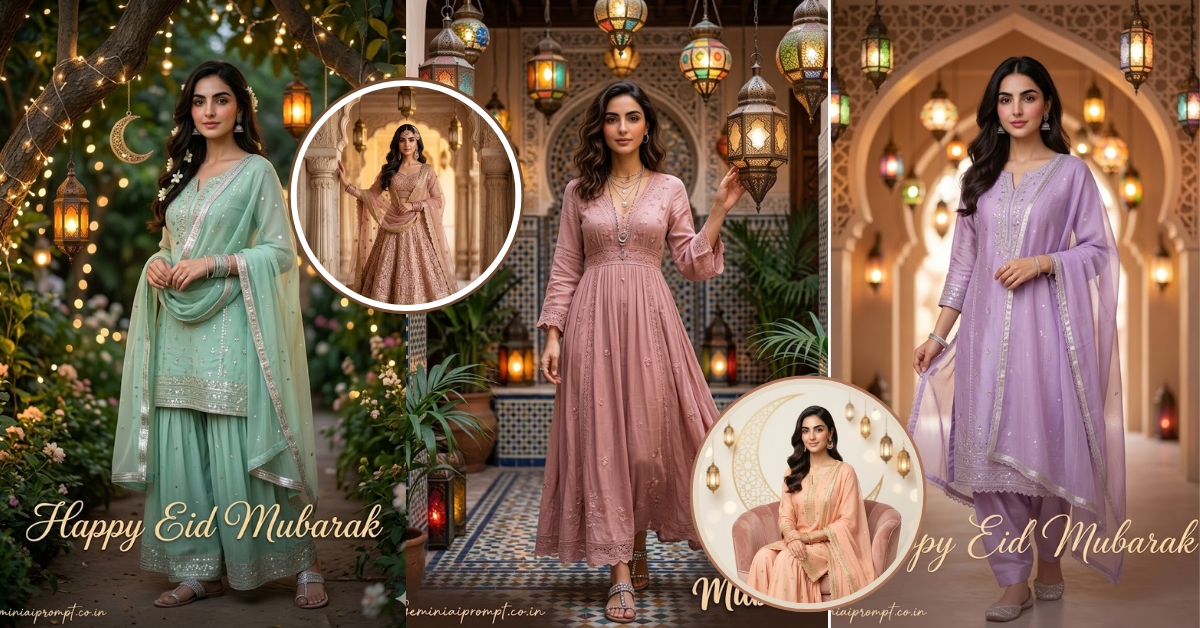7 Eid Mubarak Gemini AI Photo Prompts for Girls
