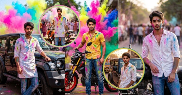 Gemini AI Holi Bike and Car Photo Editing Prompt 2026